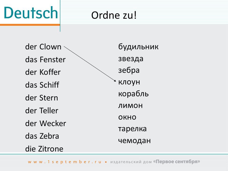 Ordne zu! der Clown будильник das Fenster звезда der Koffer зебра