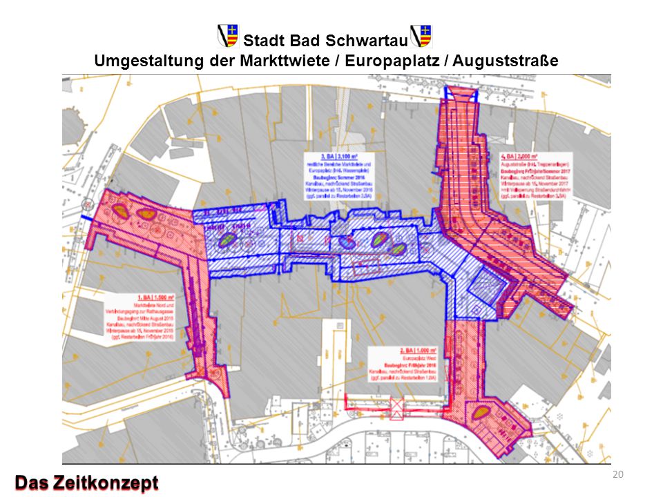 Stadt Bad Schwartau Umgestaltung der Markttwiete / Europaplatz / Auguststraße
