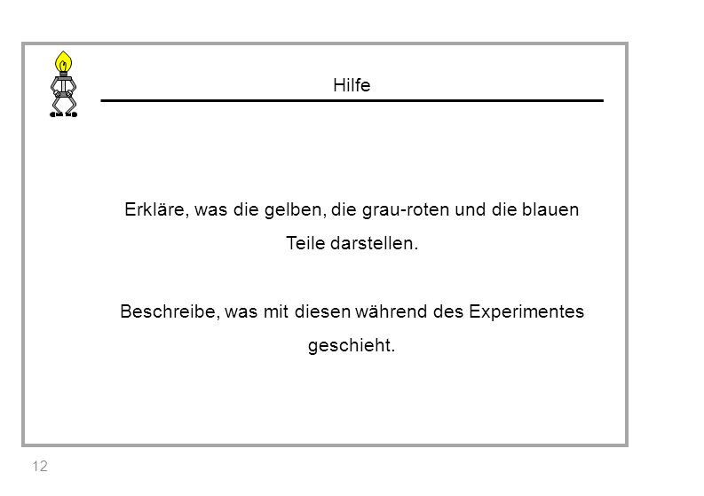 Hilfe Erkläre, was die gelben, die grau-roten und die blauen Teile darstellen.