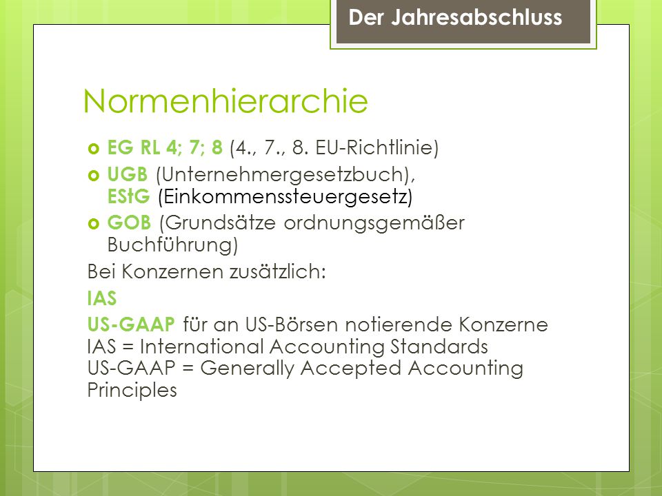 Normenhierarchie EG RL 4; 7; 8 (4., 7., 8. EU-Richtlinie)