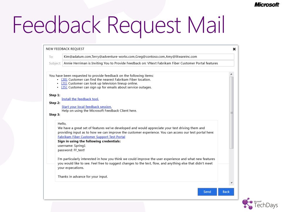 Feedback Request Mail