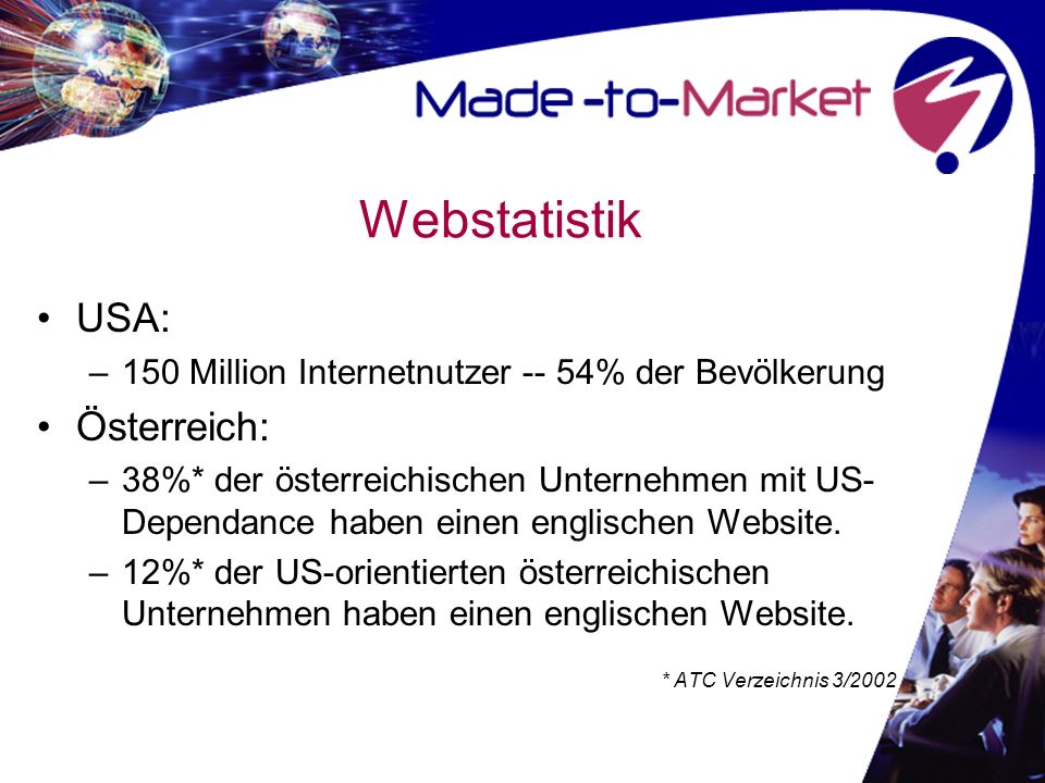 Webstatistik USA: Österreich: