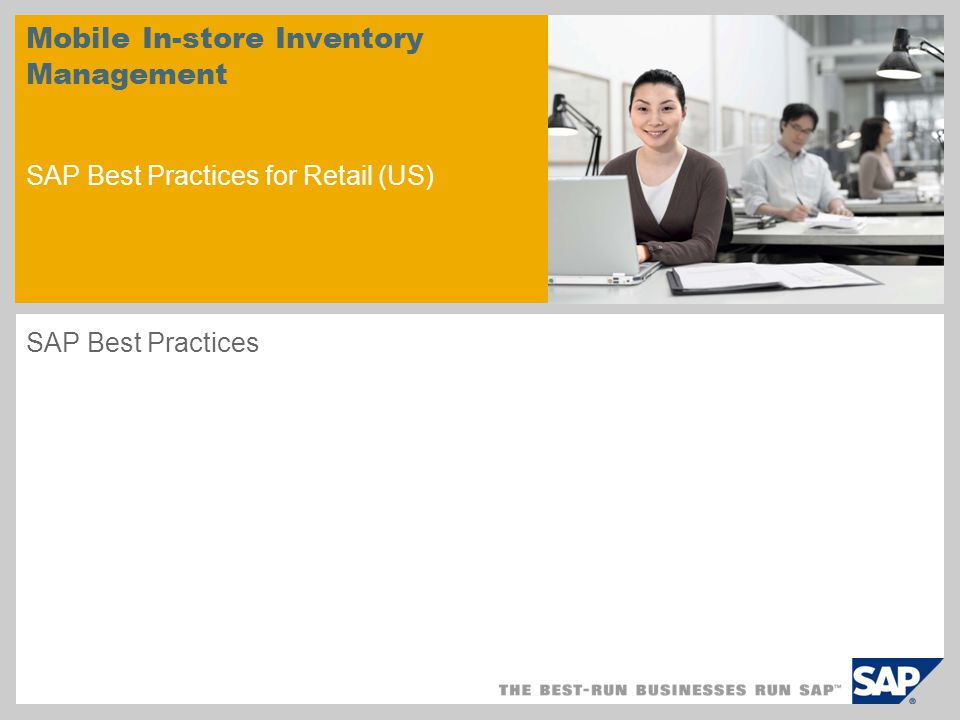 Mobile In-store Inventory Management SAP Best Practices for Retail (US)