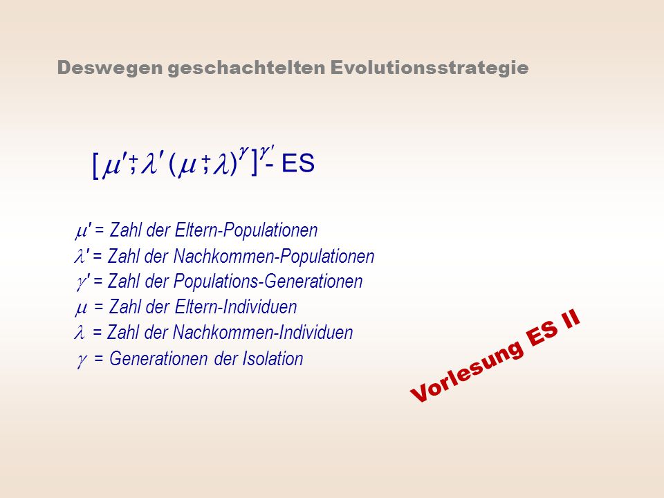 , ,   [ m m ] l l ( ) - ES Vorlesung ES II 