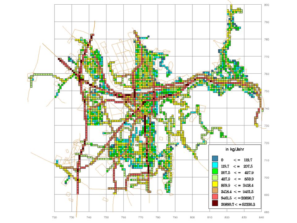Stadtkarte – nächste Grafik: Positiv aber dass im jahresmittel es kontinuierlich abnimmt