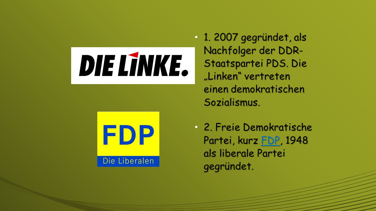 Parteienlandschaft Deutschland - ppt video online herunterladen