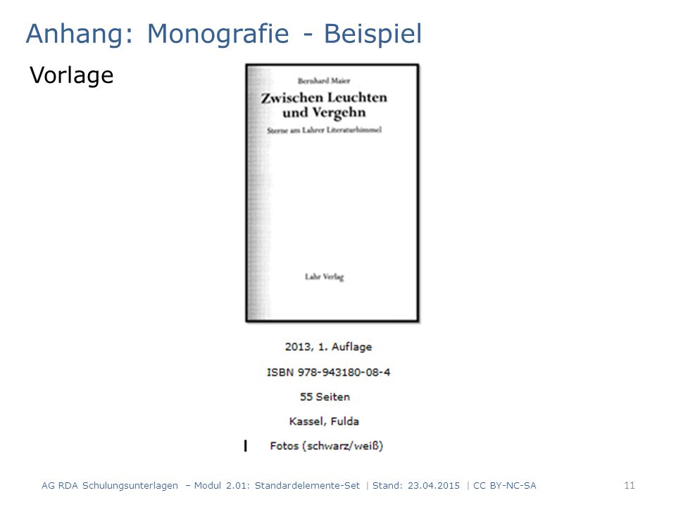 Anhang: Monografie - Beispiel