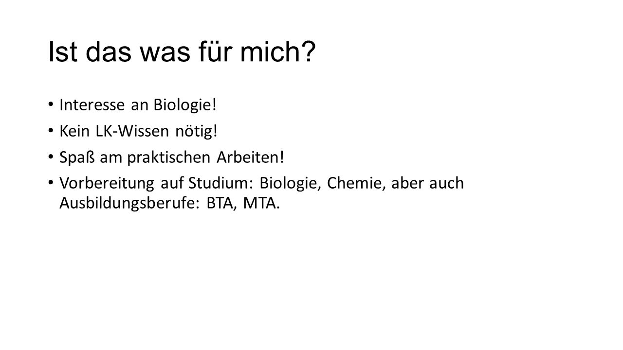 Ist das was für mich Interesse an Biologie! Kein LK-Wissen nötig!