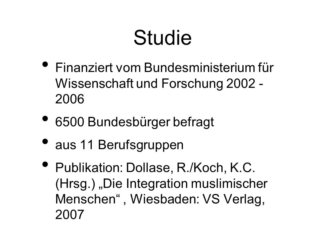 Studie Finanziert vom Bundesministerium für Wissenschaft und Forschung Bundesbürger befragt.