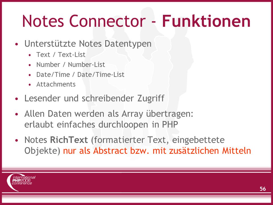 Notes Connector - Demo Einfache PHP-Beispiele
