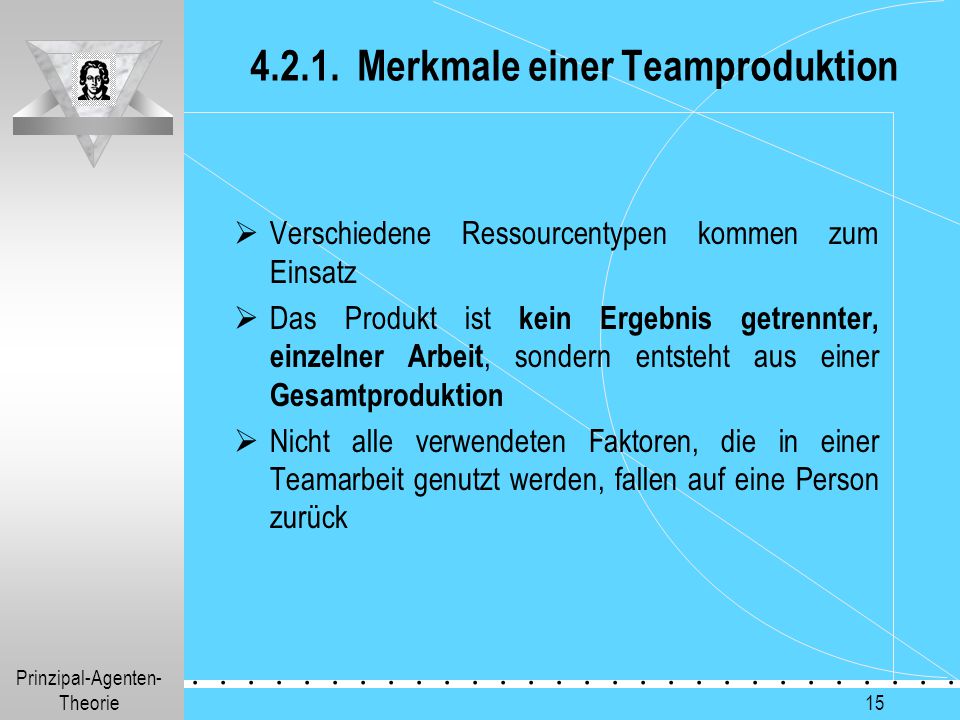 Merkmale einer Teamproduktion