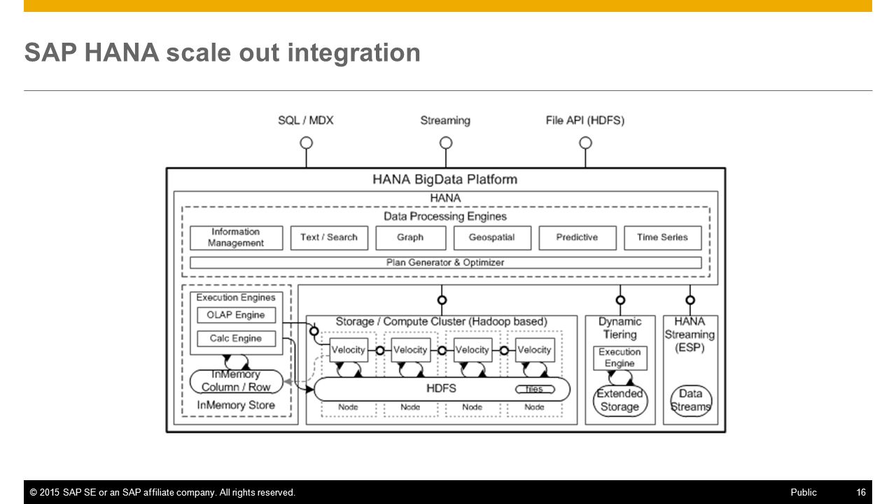SAP HANA scale out integration