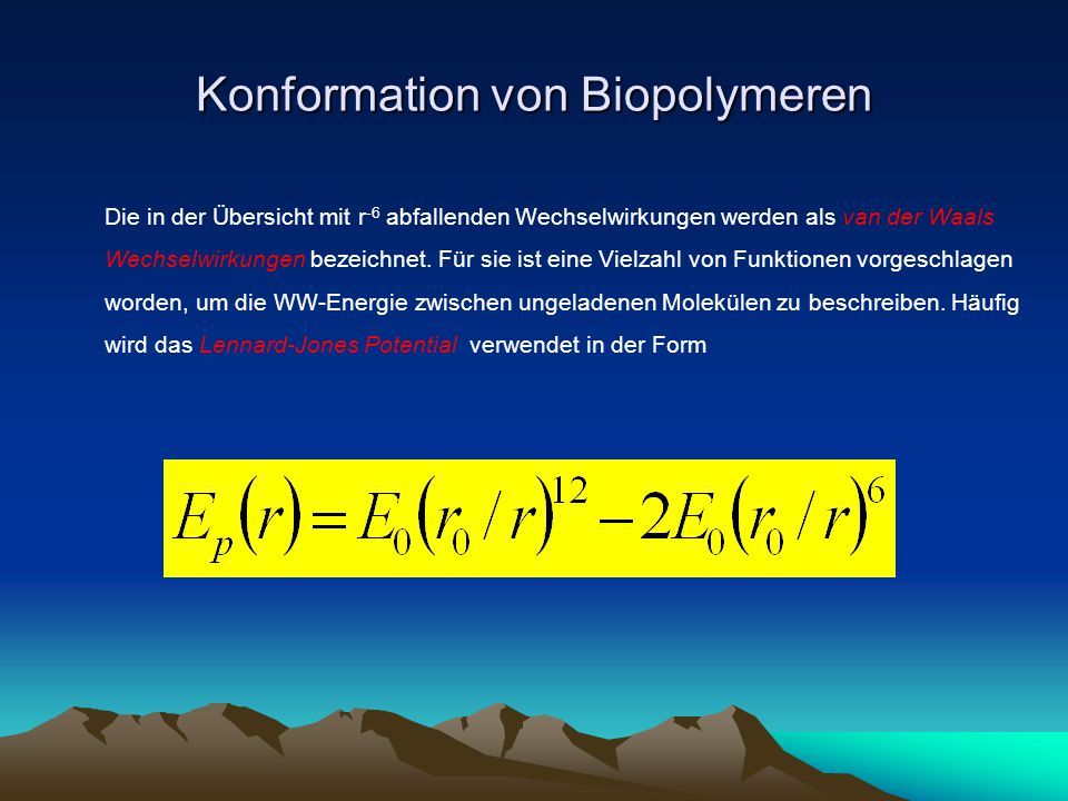 Konformation von Biopolymeren