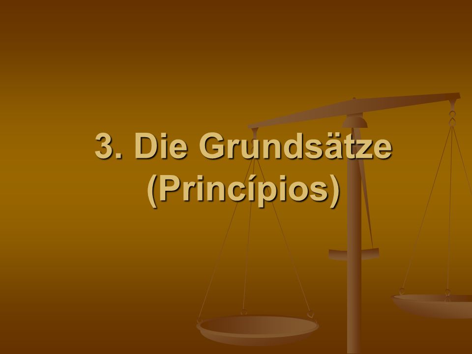 3. Die Grundsätze (Princípios)