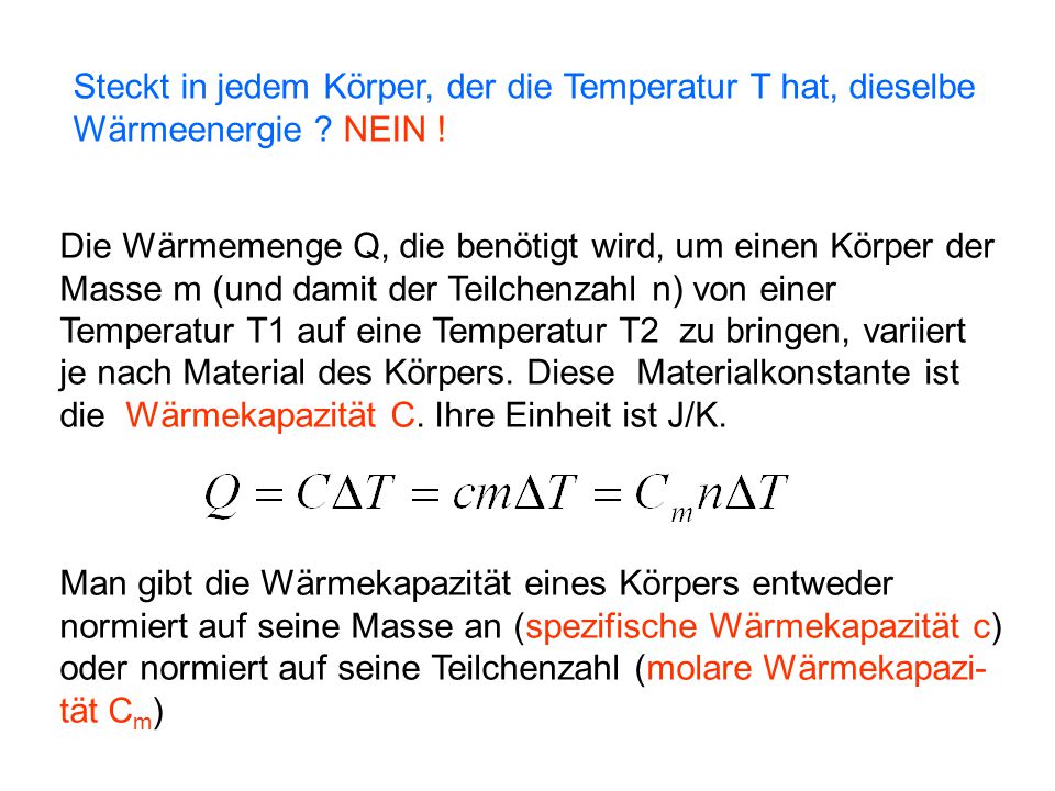 Steckt in jedem Körper, der die Temperatur T hat, dieselbe