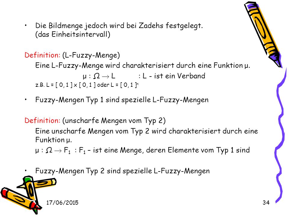 μ : Ω  L : L - ist ein Verband