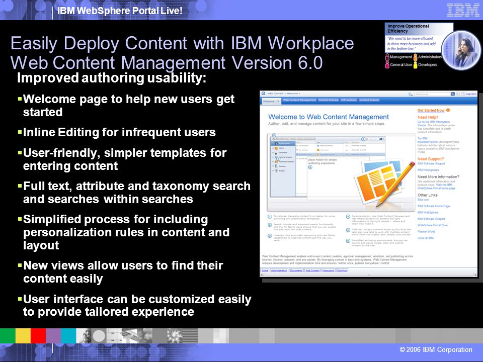 Easily Deploy Content with IBM Workplace Web Content Management Version 6.0