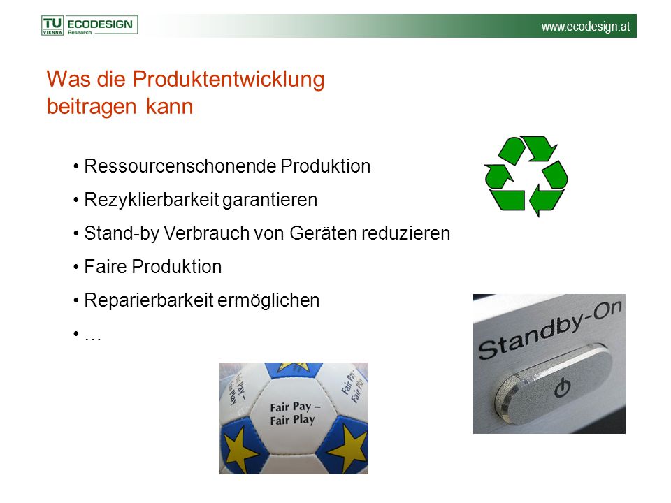 Was die Produktentwicklung beitragen kann