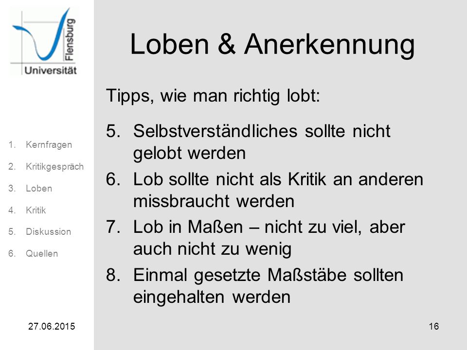 Loben & Anerkennung Tipps, wie man richtig lobt: