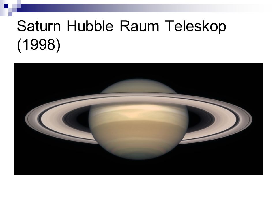 Saturn Hubble Raum Teleskop (1998)