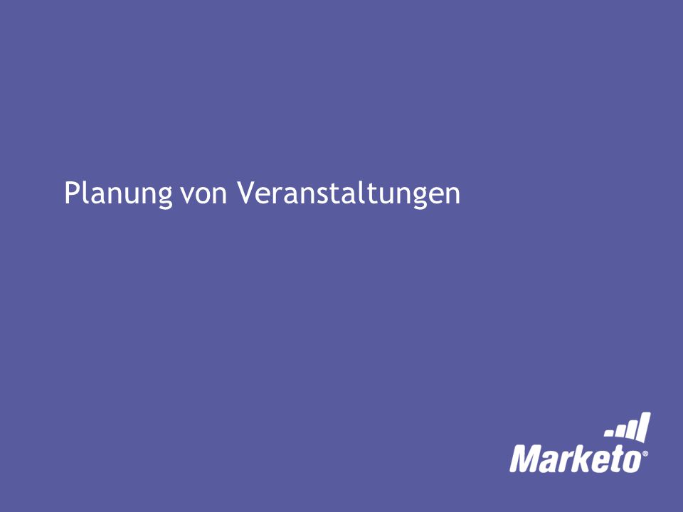 Planung von Veranstaltungen