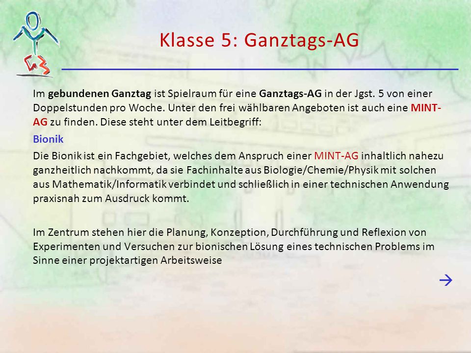 Klasse 5: Ganztags-AG