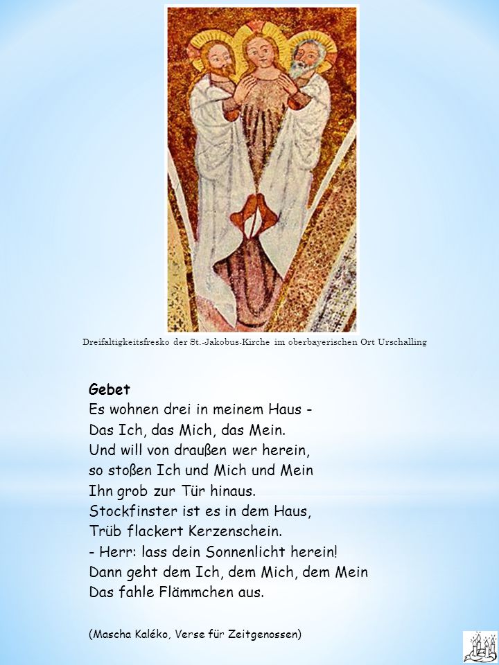 Es wohnen drei in meinem Haus - Das Ich, das Mich, das Mein.