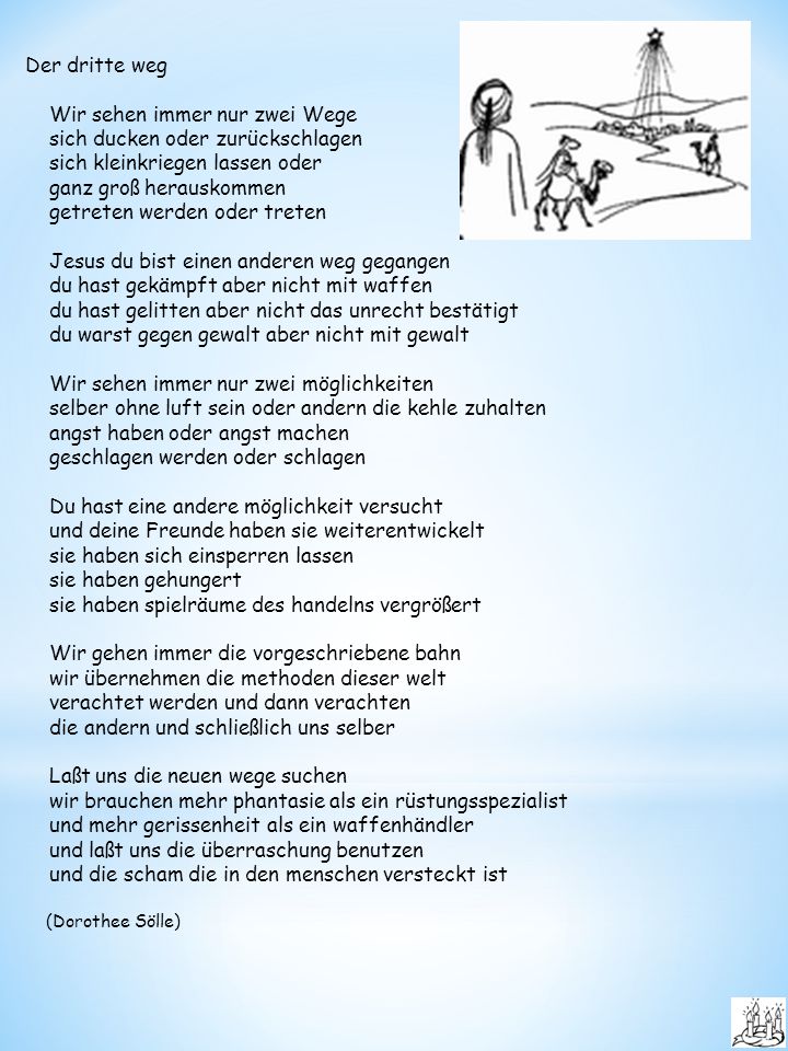 Wir sehen immer nur zwei Wege sich ducken oder zurückschlagen