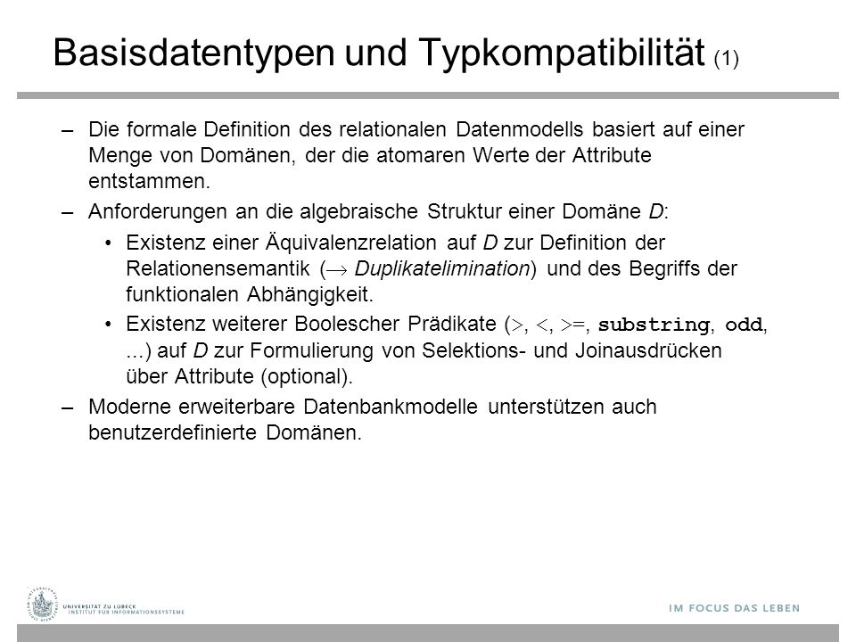 Basisdatentypen und Typkompatibilität (1)