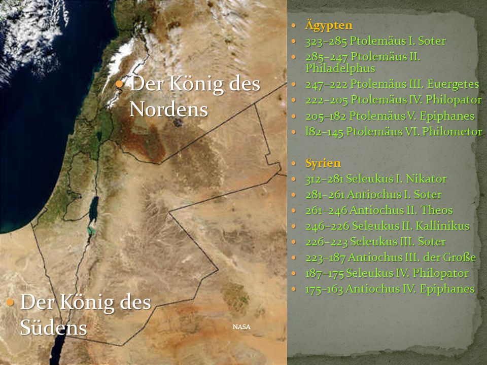 Der König des Nordens Der König des Südens Ägypten
