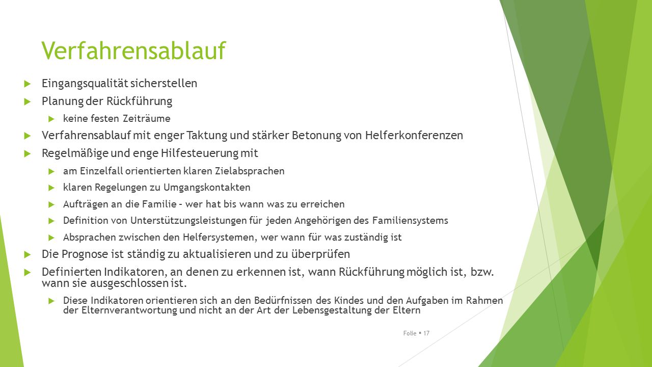 Verfahrensablauf Eingangsqualität sicherstellen