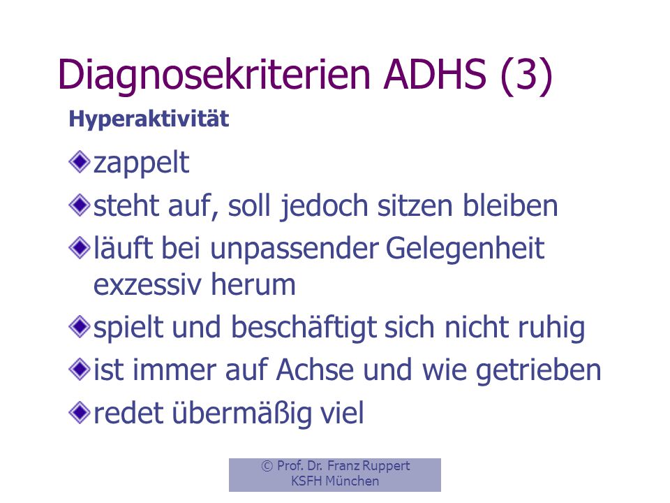 Diagnosekriterien ADHS (3)