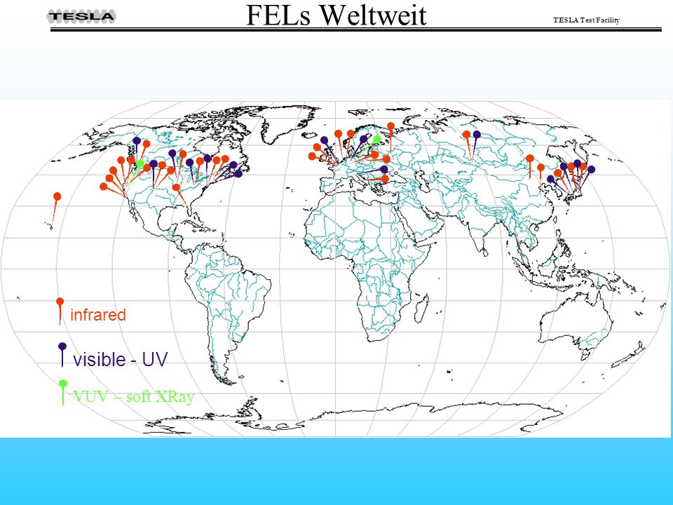 FELs Weltweit infrared visible - UV VUV – soft XRay