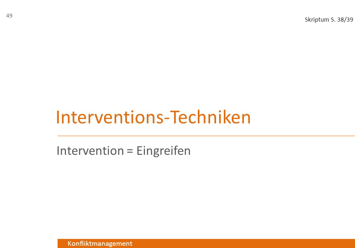 Interventions-Techniken
