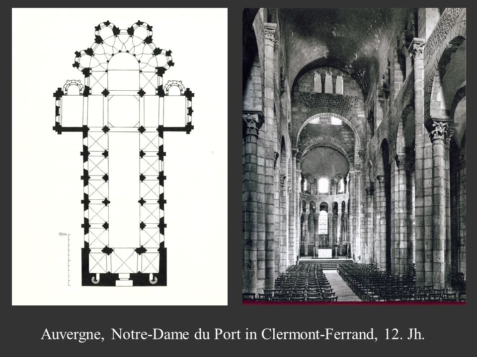 Auvergne, Notre-Dame du Port in Clermont-Ferrand, 12. Jh.