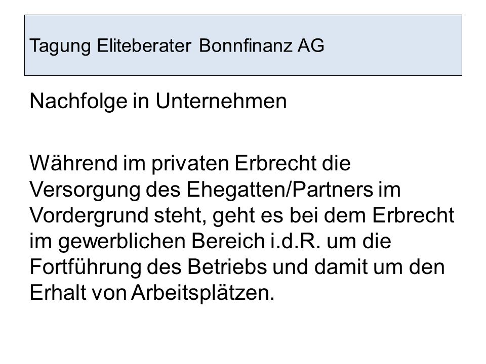 Tagung Eliteberater Bonnfinanz AG
