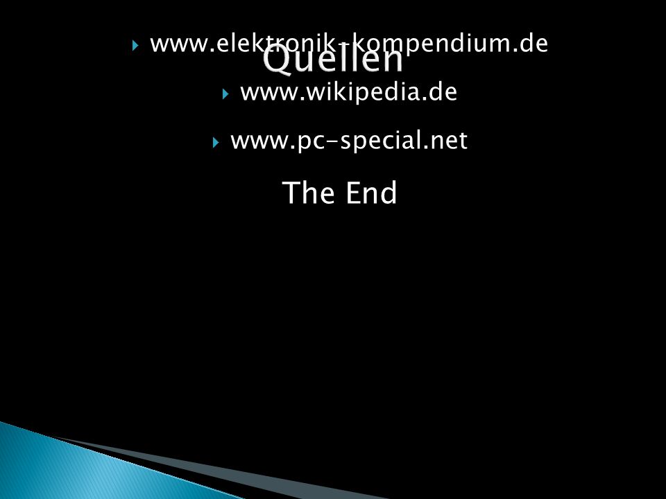 Quellen The End