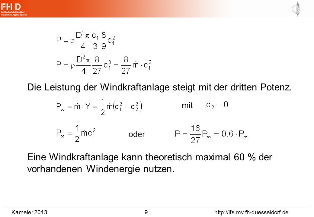 Geschwindigkeitsdreiecke nach der Theorie von Schmitz und Betz, in Anlehnung an Gasch (2007)/1/, rot=Eintritt, grün=Rotorebene(fiktiv), blau=Austritt (Steinberg, Bachelor-Thesis, FHD, 2013)