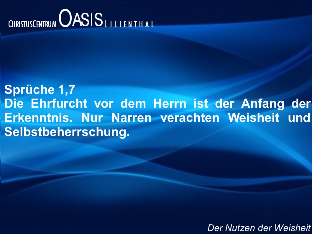 Sprüche 3,14 Denn der Nutzen der Weisheit ist größer als der Erwerb von Silber und ihr Gewinn ist wertvoller als Gold.