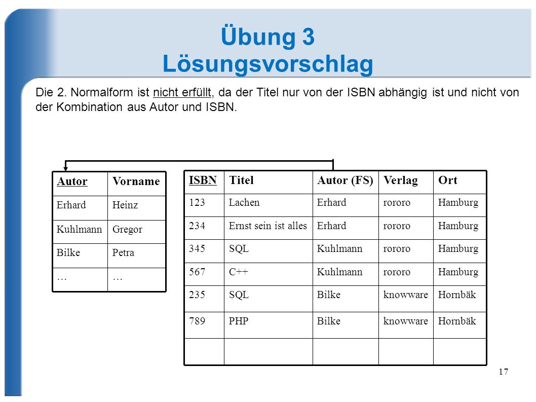 Übung 3 Lösungsvorschlag