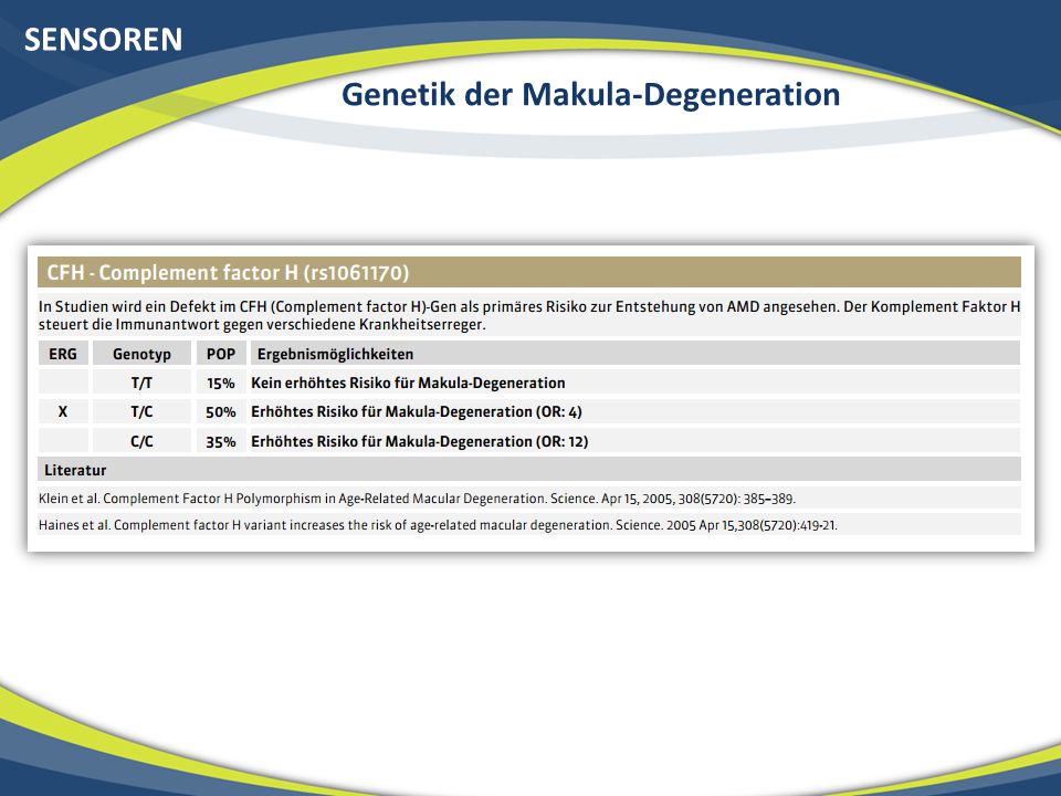 Genetik der Makula-Degeneration