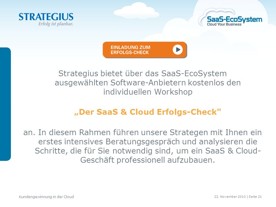 „Der SaaS & Cloud Erfolgs-Check