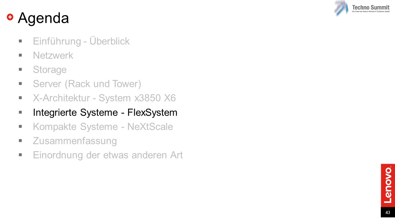 Agenda Einführung - Überblick Netzwerk Storage Server (Rack und Tower)