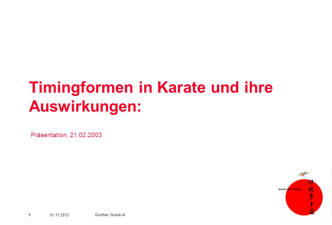 Timingformen in Karate und ihre Auswirkungen: