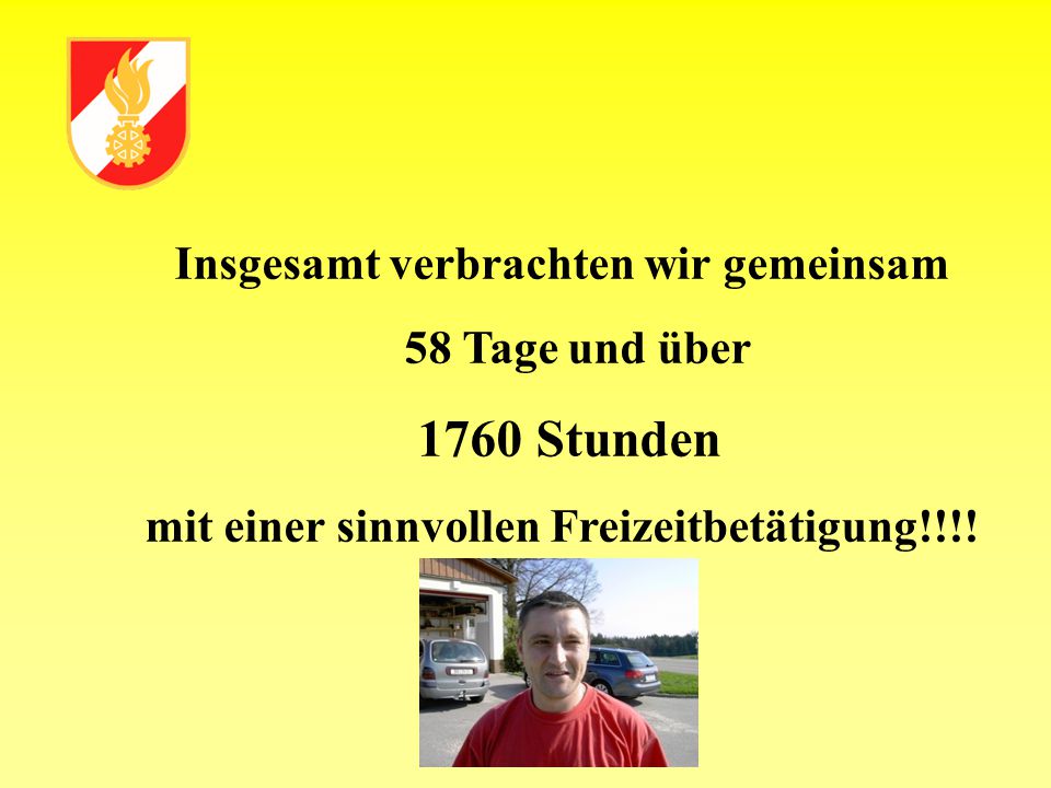 1760 Stunden Insgesamt verbrachten wir gemeinsam 58 Tage und über