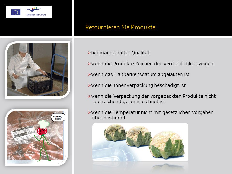 Retournieren Sie Produkte