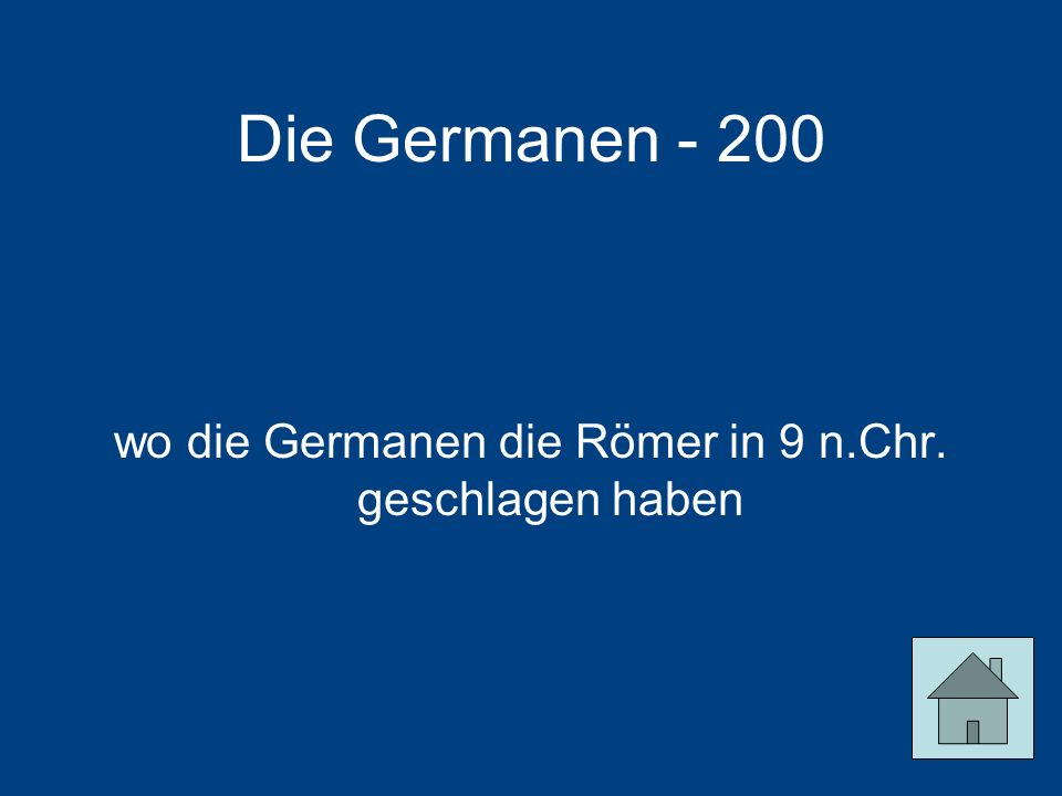 wo die Germanen die Römer in 9 n.Chr. geschlagen haben