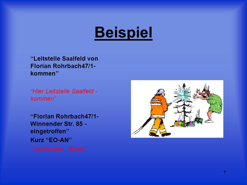 Beispiel Leitstelle Saalfeld von Florian Rohrbach47/1- kommen