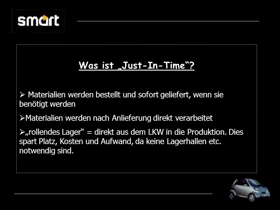 Was ist „Just-In-Time