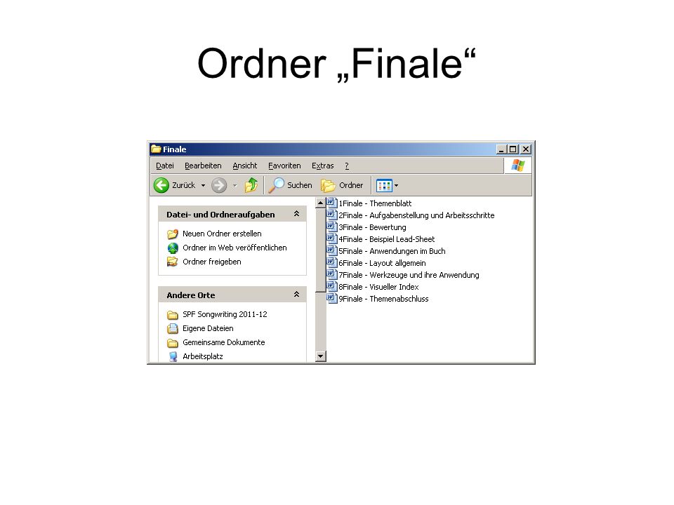Ordner „Finale